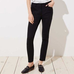 LOFT NWT Black Marisa Skinny Ankle Pants 00P